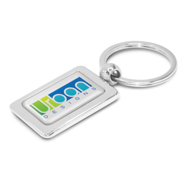 100316 - Rectangular Metal Key Ring - Image 2