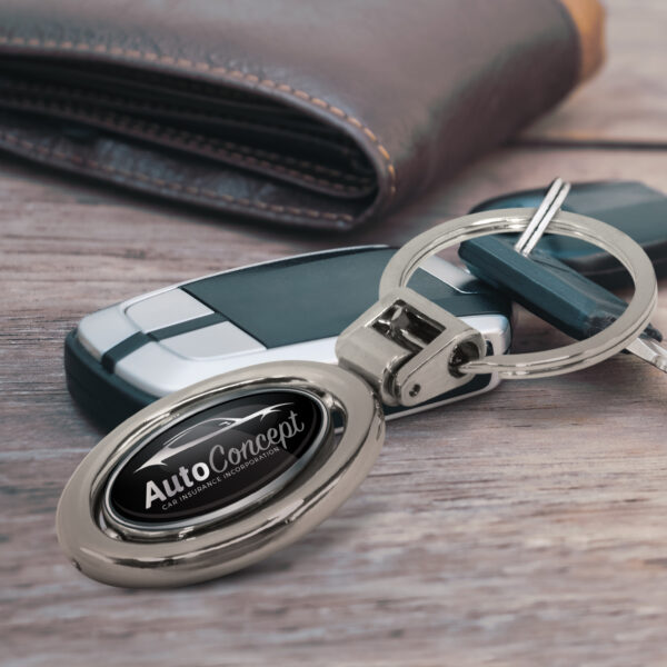 100318 - Spinning Metal Key Ring - Image 3