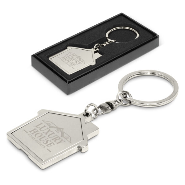 100322 - House Metal Key Ring - Image 3