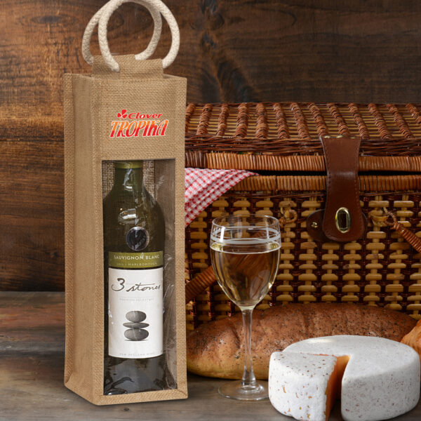 108039 - Serena Jute Wine Carrier - Image 2