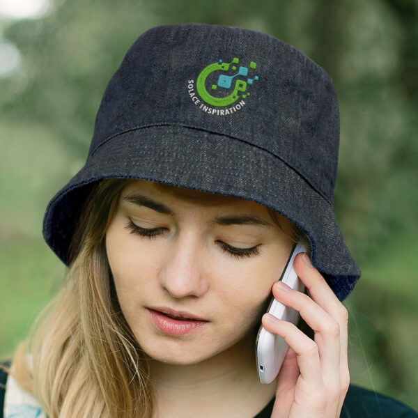 120366 - Beverley Denim Bucket Hat - Image 4