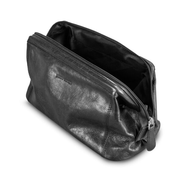 121119 - Pierre Cardin Leather Toiletry Bag - Image 4