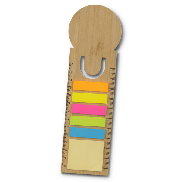 121725 - Bamboo Ruler Bookmark - Round - Image 2
