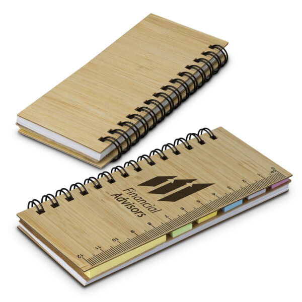 121728 - Bamboo Sticky Note Wallet