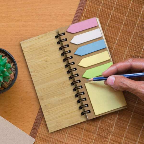121728 - Bamboo Sticky Note Wallet - Image 6