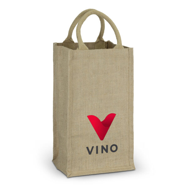 121997 - Jute Four Bottle Wine Carrier