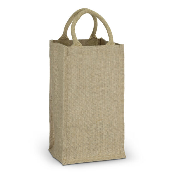 121997 - Jute Four Bottle Wine Carrier - Image 2