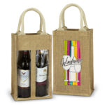 122950 - Serena Jute Double Wine Carrier