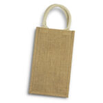 122950 - Serena Jute Double Wine Carrier - Image 3