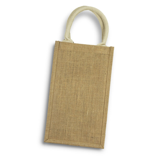 122950 - Serena Jute Double Wine Carrier - Image 3