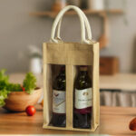 122950 - Serena Jute Double Wine Carrier - Image 4