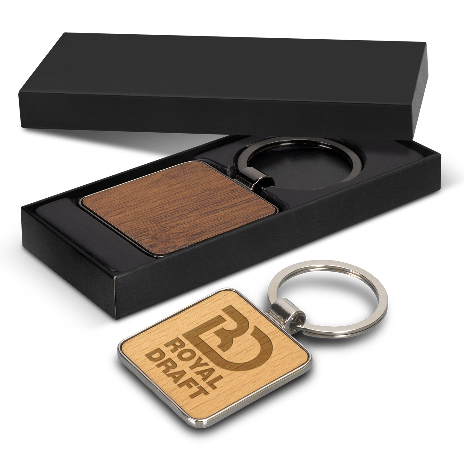 Santo Key Ring - Square - Custom Branded Promotional Products