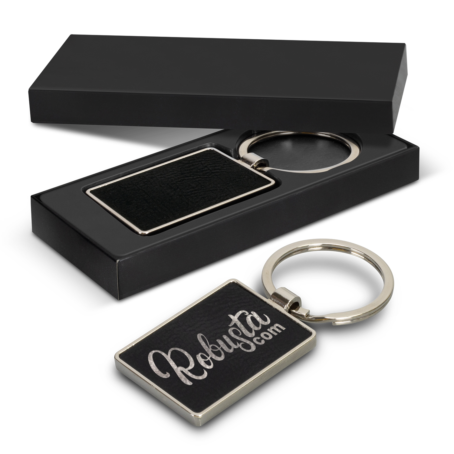 Capulet Key Ring - Rectangle - Custom Branded Promotional Products