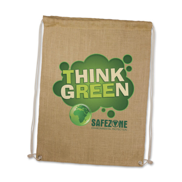109073 - Jute Drawstring Backpack