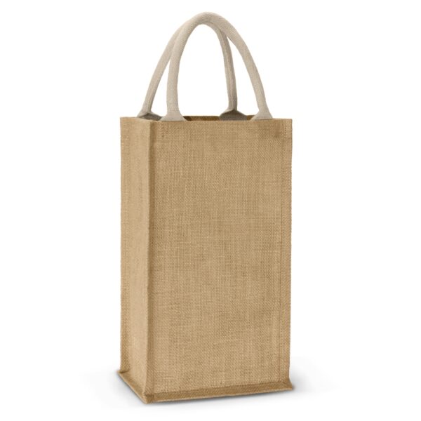 109082 - Donato Jute Double Wine Carrier - Image 2