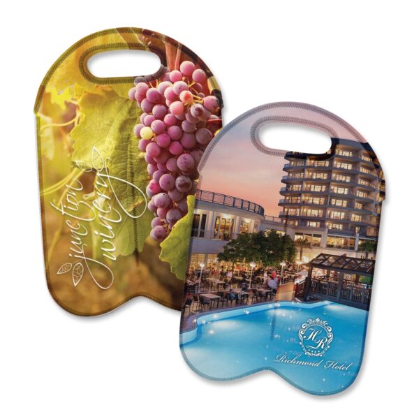 110499 - Neoprene Double Wine Cooler Bag - Full Colour