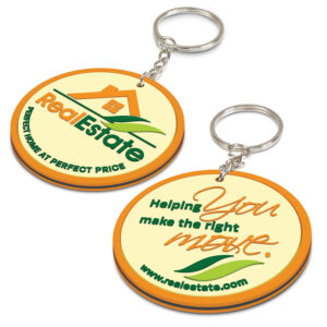 PVC Key Ring Small - Both Sides Moulded - Custom Branded Promotional Products