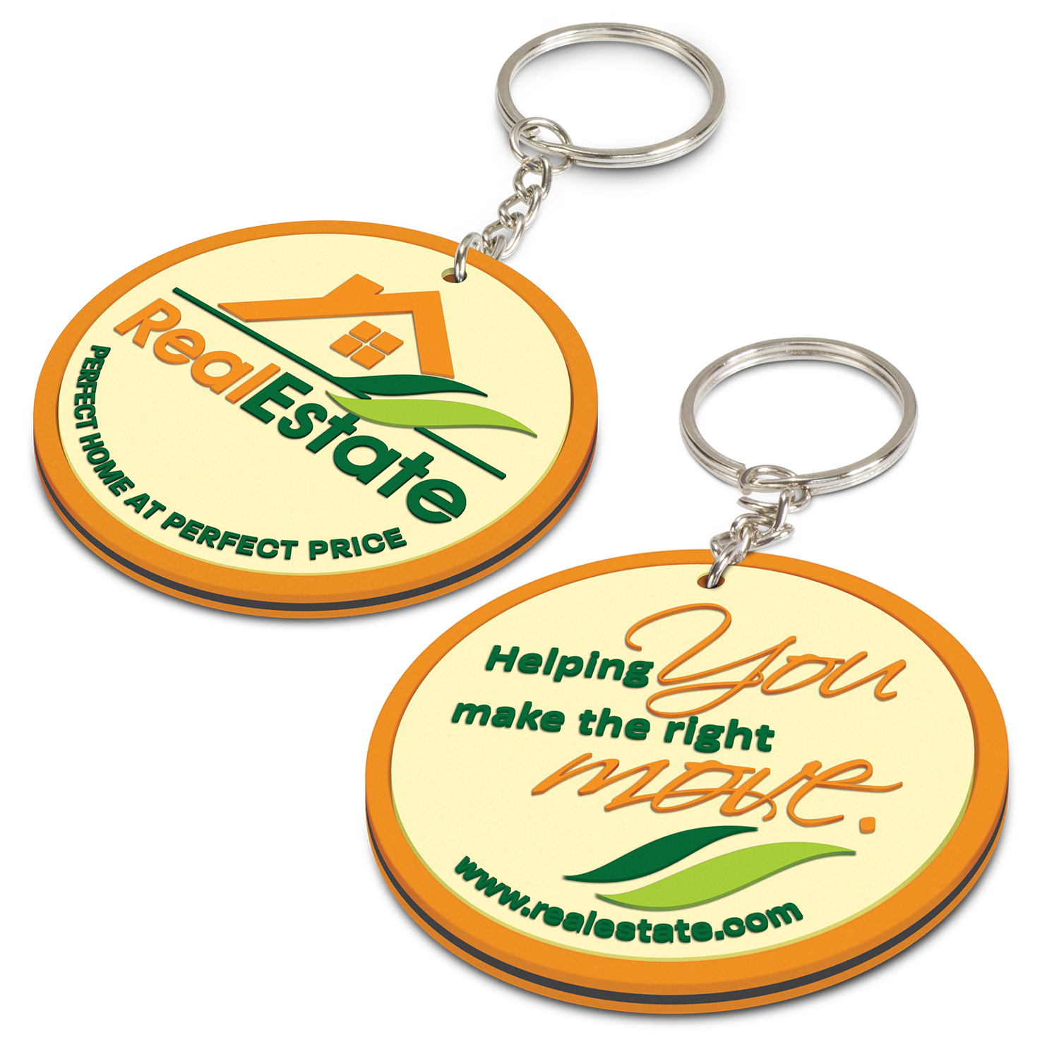 PVC Key Ring Small - Both Sides Moulded - Custom Branded Promotional Products