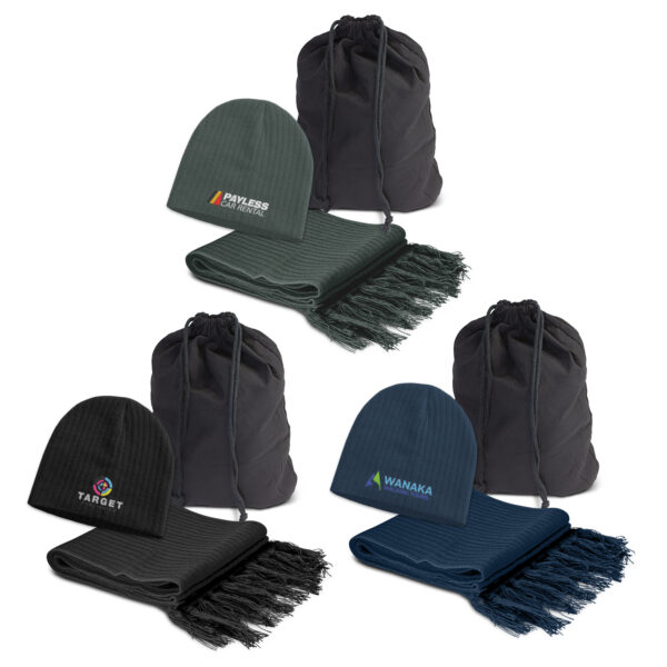 113842 - Nebraska Scarf and Beanie Set