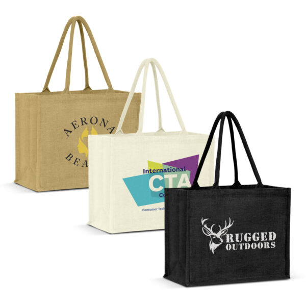 115325 - Torino Jute Tote Bag - Colour Match