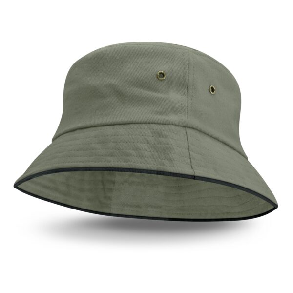 115493 - Bondi Bucket Hat - Black Sandwich Trim - Image 2