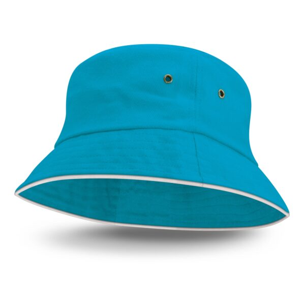 115740 - Bondi Bucket Hat - White Sandwich Trim - Image 3