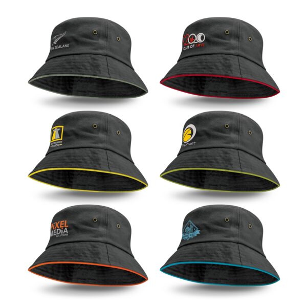 115741 - Bondi Bucket Hat - Coloured Sandwich Trim
