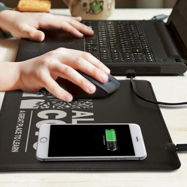 116032 - Davros Wireless Charging Mouse Mat - Image 3