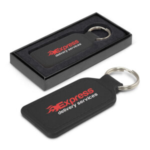 Prince Leather Key Ring - Rectangle - Custom Branded Promotional Products
