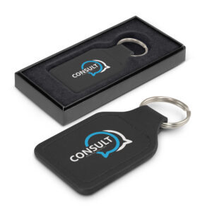 Prince Leather Key Ring - Square - Custom Branded Promotional Products