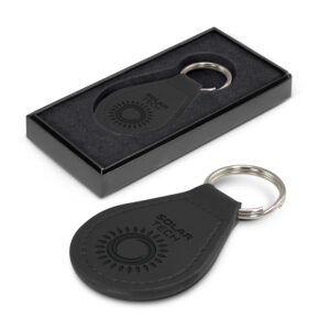 Prince Leather Key Ring - Round - Custom Branded Promotional Products