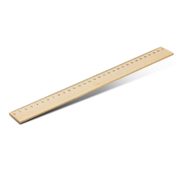 117337 - Wooden 30cm Ruler - Image 3
