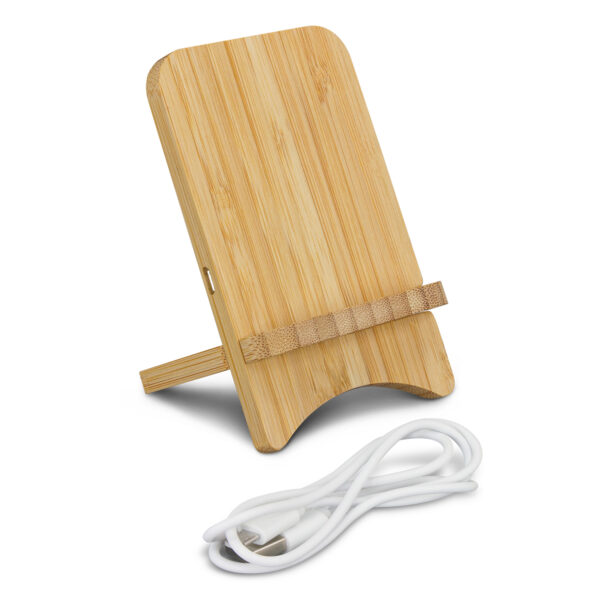 118495 - Bamboo Wireless Charging Stand - Image 2