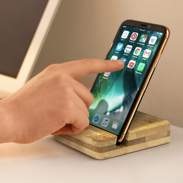 120241 - Bamboo Phone Stand - Image 4
