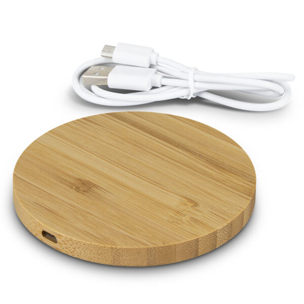120613 - Vita Bamboo Wireless Charger - Round - Image 4