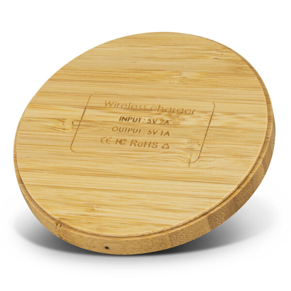120613 - Vita Bamboo Wireless Charger - Round - Image 3