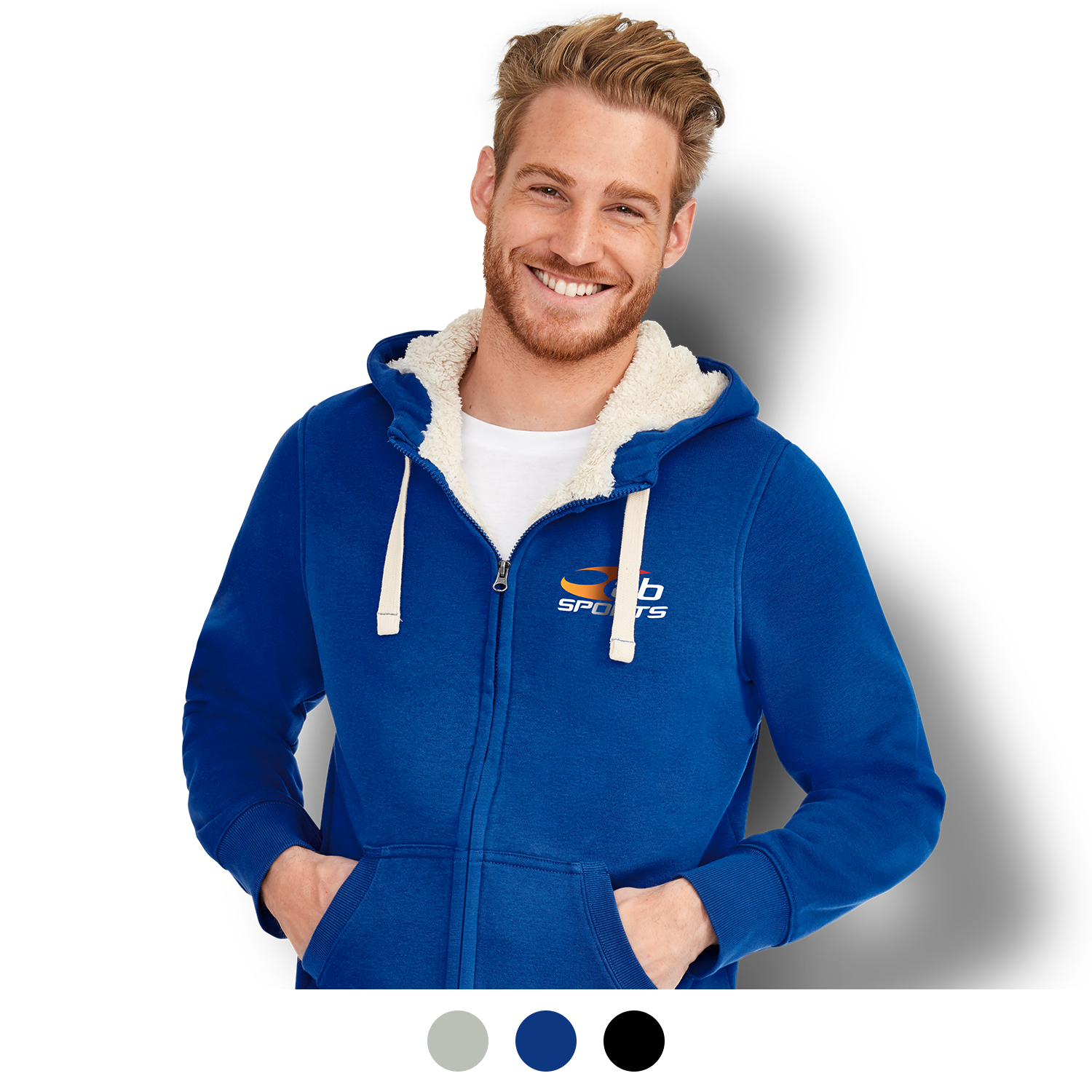 120675 - SOLS Sherpa Unisex Zipped Sweatshirt