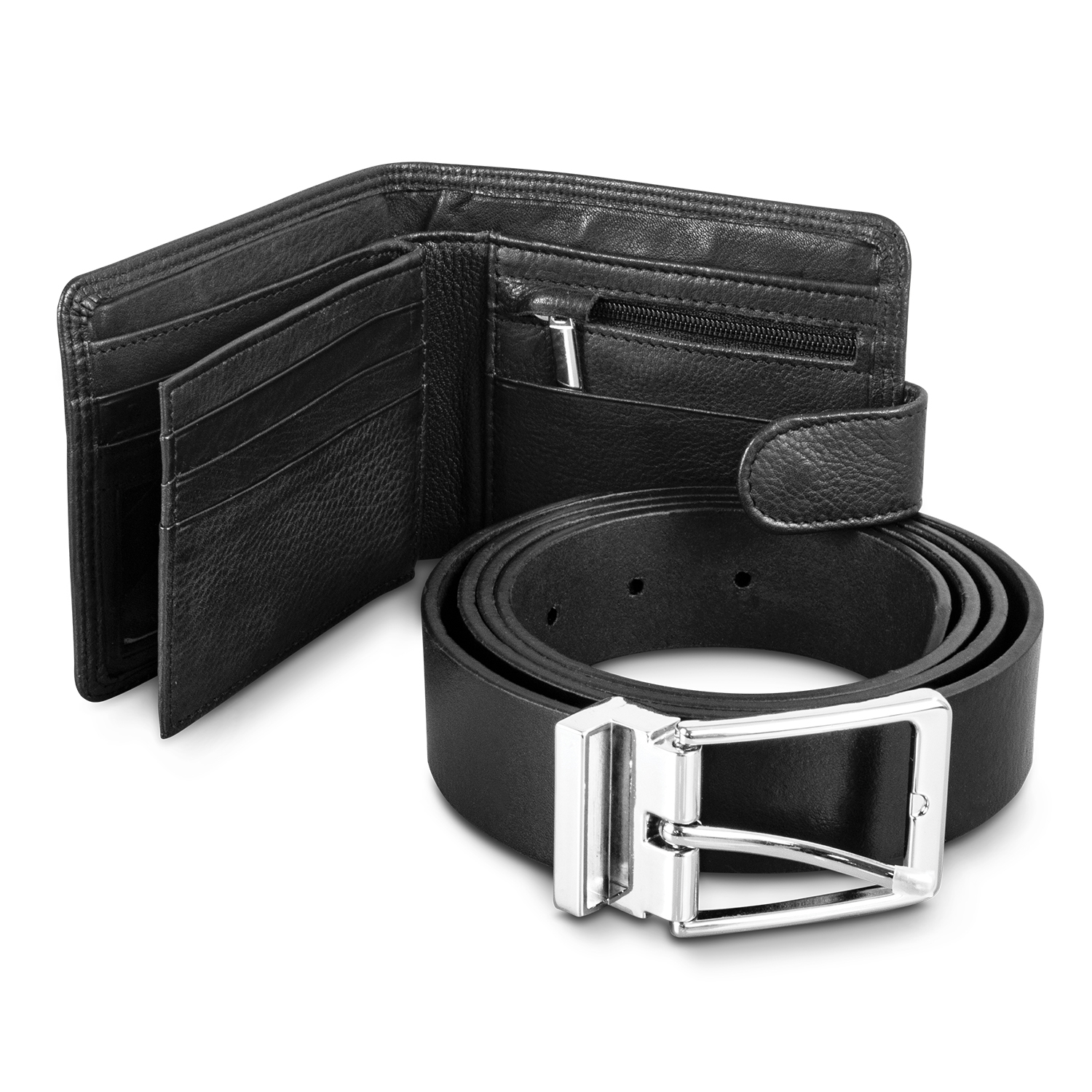 121124 - Pierre Cardin Leather Wallet and Belt Gift Set - Image 2
