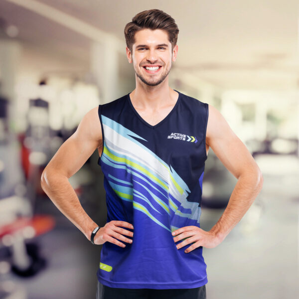121156 - Custom Mens Performance Singlet - Image 2