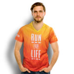 121160 - Custom Mens Performance V-Neck T-Shirt