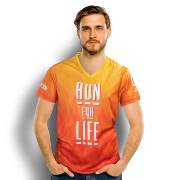 121160 - Custom Mens Performance V-Neck T-Shirt