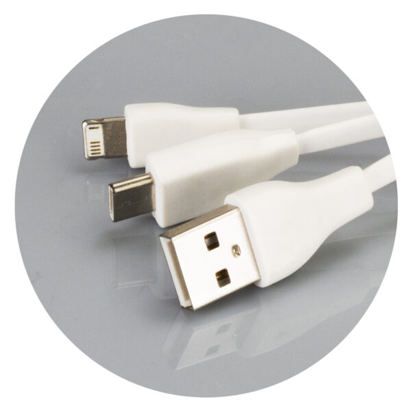 121410 - Bamboo Charging Cable Key Ring - Rectangle - Image 3