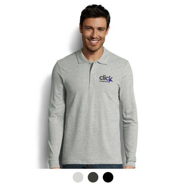 121710 - SOLS Perfect Men's Long Sleeve Polo