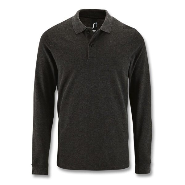 121710 - SOLS Perfect Men's Long Sleeve Polo - Image 4