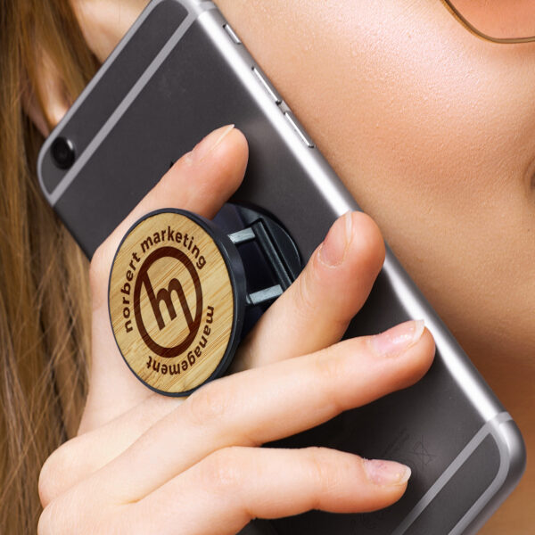 121717 - Bamboo Phone Holder - Image 6