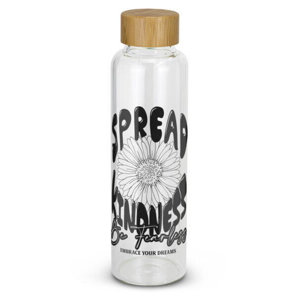 121800 - Eden Glass Bottle Bamboo Lid