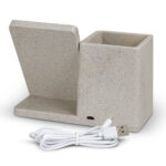 121839 - NATURA Oaken Wireless Charger Desk Caddy - Image 3