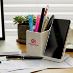 121839 - NATURA Oaken Wireless Charger Desk Caddy - Image 6