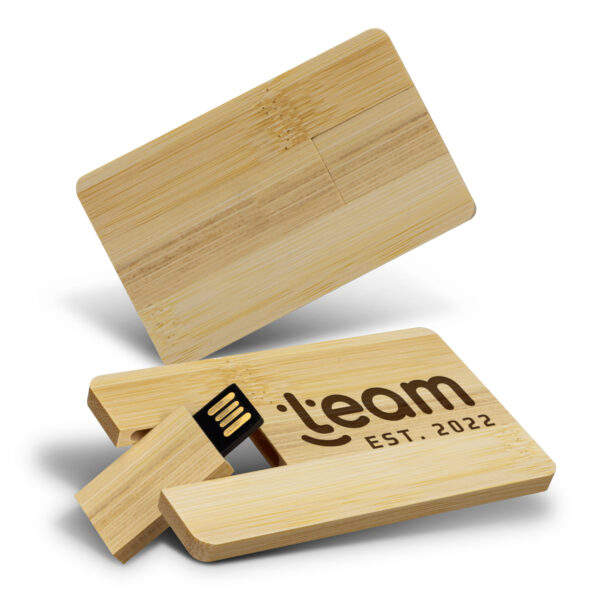 122325 - Bamboo Credit Card Flash Drive 8GB