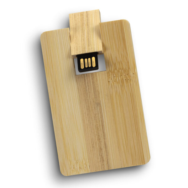 122325 - Bamboo Credit Card Flash Drive 8GB - Image 2